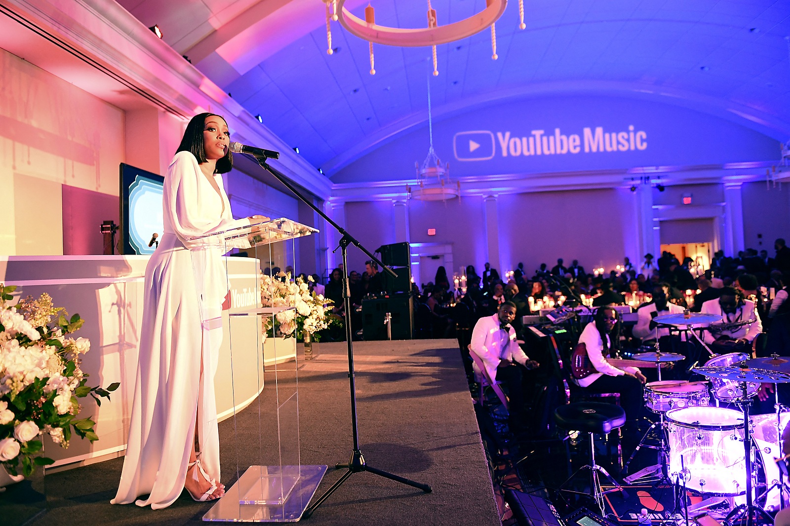 La chanteuse Monica lors de la cérémonie YouTube Music 2020