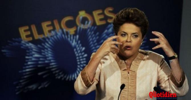 Passage à la télévision de Dilma Roussef, successeure de Lula